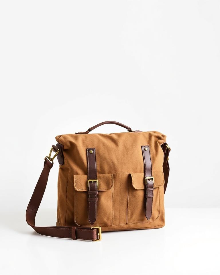 Waxed Canvas Messenger Bag